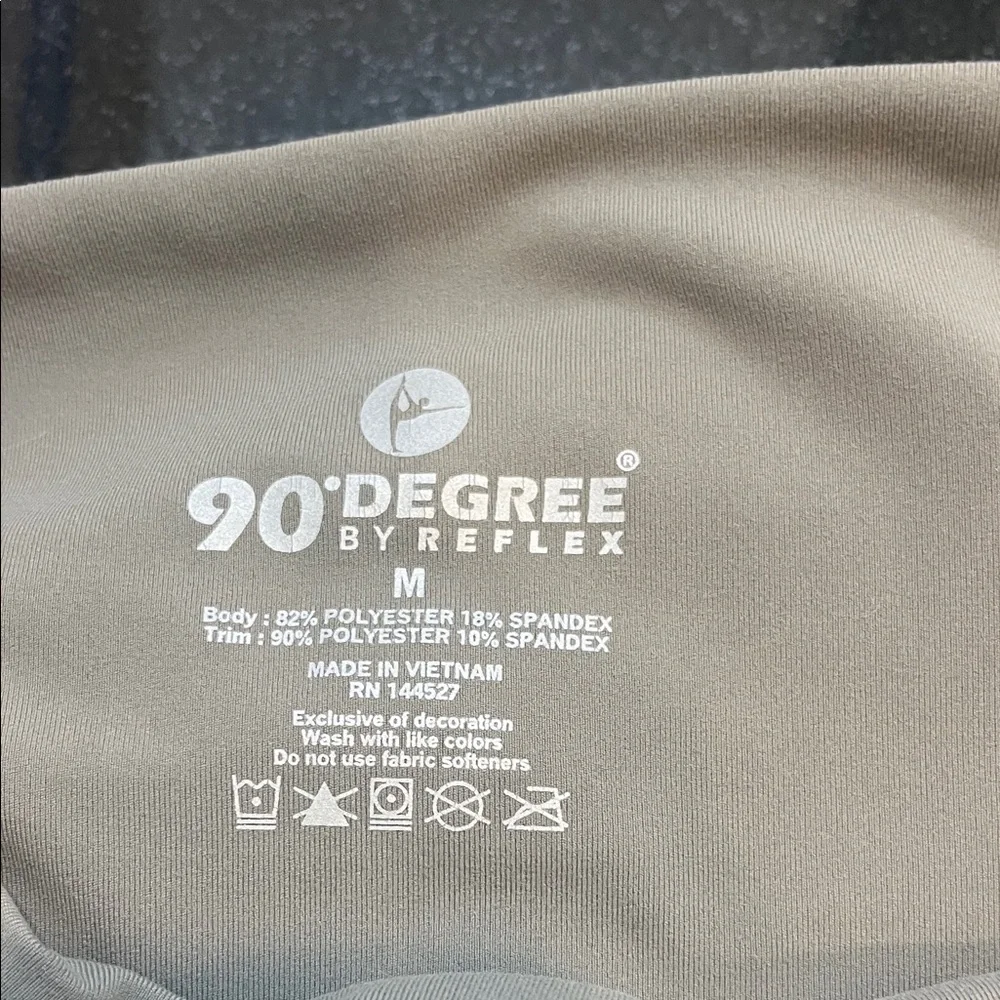 90 Degree By Reflex Olive Flare Pants - Picture 2 of 5
